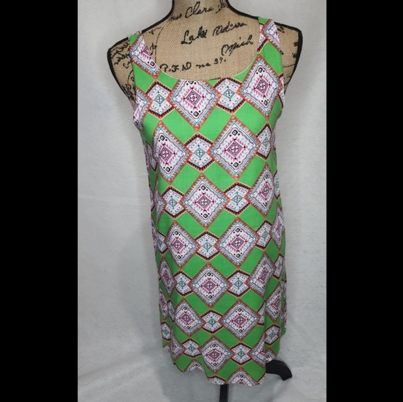 Newbury Kustom Dresses & Skirts - Women's Newbury Kustom Pattern Slip Dress Small